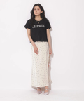 WEB LIMITED]レーストリム刺繍ロゴTシャツ | Tシャツ・カットソー