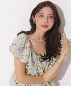 Apuweiser-riche(アプワイザー・リッシェ) |エンブロイダリーフリルチュニック