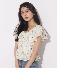 Apuweiser-riche(アプワイザー・リッシェ) |エンブロイダリーフリルチュニック