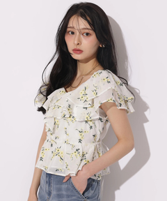 Apuweiser-riche(アプワイザー・リッシェ) |エンブロイダリーフリルチュニック