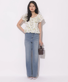 Apuweiser-riche(アプワイザー・リッシェ) |エンブロイダリーフリルチュニック