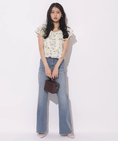 Apuweiser-riche(アプワイザー・リッシェ) |エンブロイダリーフリルチュニック