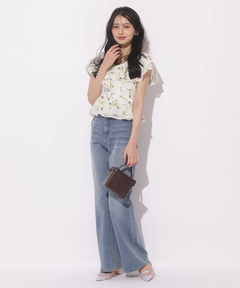 Apuweiser-riche(アプワイザー・リッシェ) |エンブロイダリーフリルチュニック