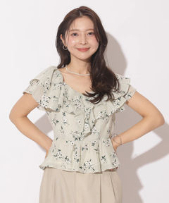 Apuweiser-riche(アプワイザー・リッシェ) |エンブロイダリーフリルチュニック