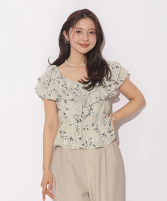 Apuweiser-riche(アプワイザー・リッシェ) |エンブロイダリーフリルチュニック