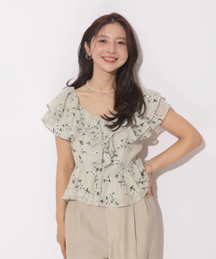 Apuweiser-riche(アプワイザー・リッシェ) |エンブロイダリーフリルチュニック