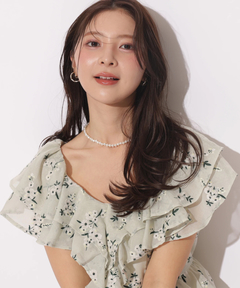 Apuweiser-riche(アプワイザー・リッシェ) |エンブロイダリーフリルチュニック