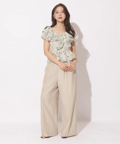 Apuweiser-riche(アプワイザー・リッシェ) |エンブロイダリーフリルチュニック