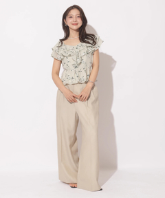 Apuweiser-riche(アプワイザー・リッシェ) |エンブロイダリーフリルチュニック