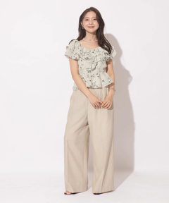 Apuweiser-riche(アプワイザー・リッシェ) |エンブロイダリーフリルチュニック