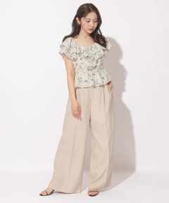 Apuweiser-riche(アプワイザー・リッシェ) |エンブロイダリーフリルチュニック