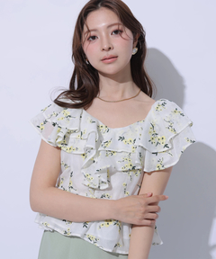 Apuweiser-riche(アプワイザー・リッシェ) |エンブロイダリーフリルチュニック