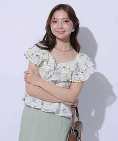 Apuweiser-riche(アプワイザー・リッシェ) |エンブロイダリーフリルチュニック