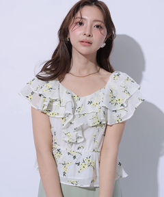 Apuweiser-riche(アプワイザー・リッシェ) |エンブロイダリーフリルチュニック