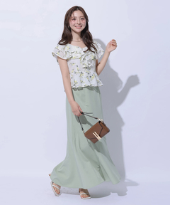 Apuweiser-riche(アプワイザー・リッシェ) |エンブロイダリーフリルチュニック