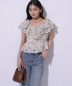 Apuweiser-riche(アプワイザー・リッシェ) |エンブロイダリーフリルチュニック