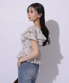 Apuweiser-riche(アプワイザー・リッシェ) |エンブロイダリーフリルチュニック