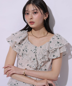 Apuweiser-riche(アプワイザー・リッシェ) |エンブロイダリーフリルチュニック