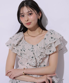 Apuweiser-riche(アプワイザー・リッシェ) |エンブロイダリーフリルチュニック