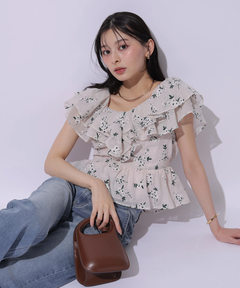 Apuweiser-riche(アプワイザー・リッシェ) |エンブロイダリーフリルチュニック