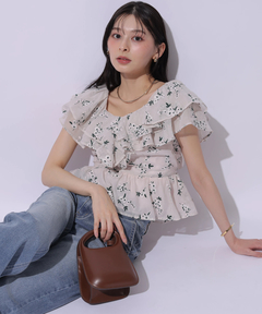 Apuweiser-riche(アプワイザー・リッシェ) |エンブロイダリーフリルチュニック