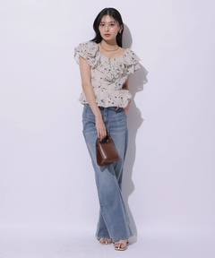 Apuweiser-riche(アプワイザー・リッシェ) |エンブロイダリーフリルチュニック