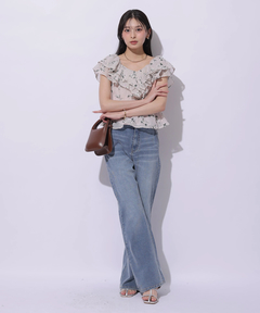 Apuweiser-riche(アプワイザー・リッシェ) |エンブロイダリーフリルチュニック