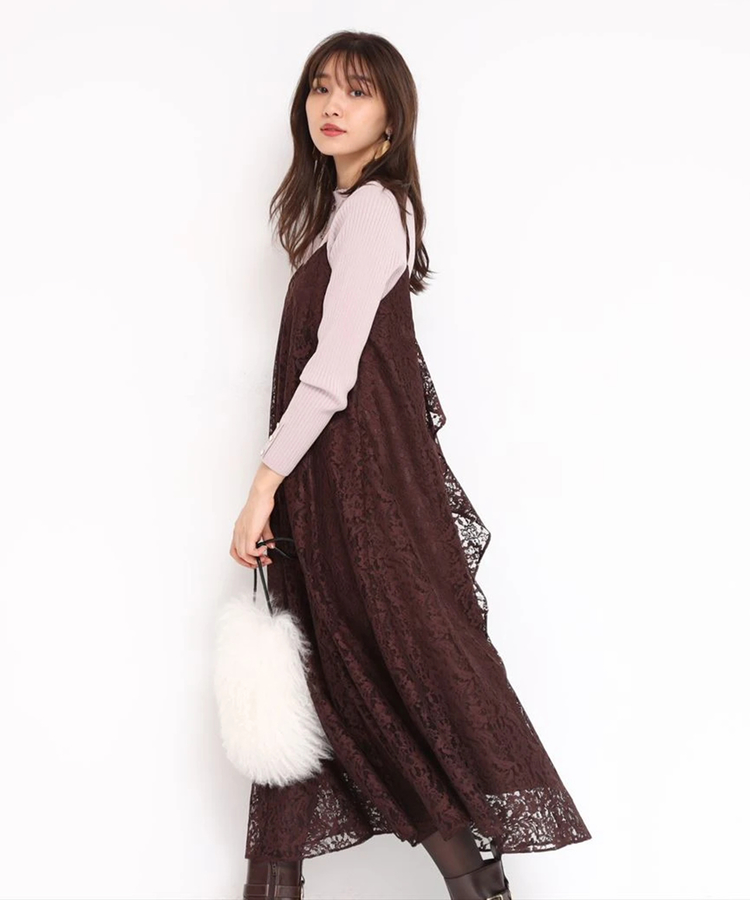 Arpege Story限定 レースキャミワンピースニットセット ワンピース Jusglitty ジャスグリッティー 公式通販 Arpege Story アルページュストーリー