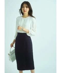 ツイードドッキングワンピース ワンピース Jusglitty ジャスグリッティー 公式通販 Arpege Story アルページュストーリー