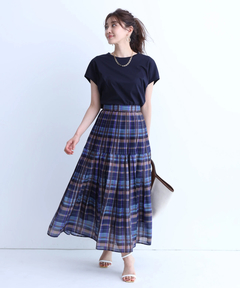 Newシアーチェックプリーツスカート スカート Jusglitty ジャスグリッティー 公式通販 Arpege Story アルページュストーリー
