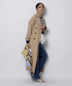 JUSGLITTY(ジャスグリッティー) |撥水フード付きトレンチコート