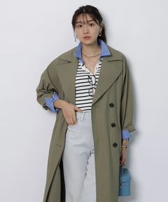 JUSGLITTY(ジャスグリッティー) |撥水フード付きトレンチコート