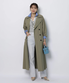 JUSGLITTY(ジャスグリッティー) |撥水フード付きトレンチコート