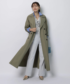 JUSGLITTY(ジャスグリッティー) |撥水フード付きトレンチコート