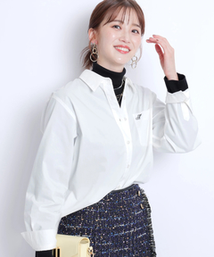 JUSGLITTY(ジャスグリッティー) |刺繍入りシャツ