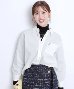 JUSGLITTY(ジャスグリッティー) |刺繍入りシャツ