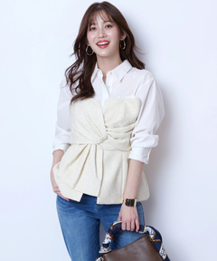 JUSGLITTY(ジャスグリッティー) |刺繍入りシャツ