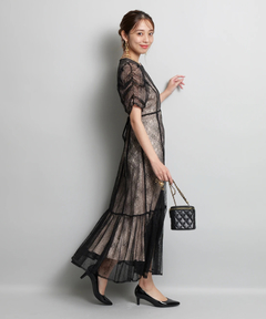 JUSGLITTY(ジャスグリッティー) |パイピングレースドレス