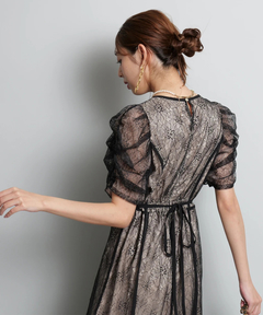 JUSGLITTY(ジャスグリッティー) |パイピングレースドレス