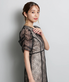 JUSGLITTY(ジャスグリッティー) |パイピングレースドレス