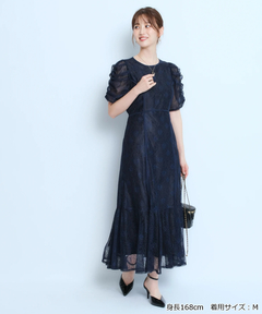 JUSGLITTY(ジャスグリッティー) |パイピングレースドレス