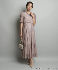 JUSGLITTY(ジャスグリッティー) |パイピングレースドレス