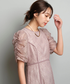 JUSGLITTY(ジャスグリッティー) |パイピングレースドレス