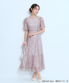 JUSGLITTY(ジャスグリッティー) |パイピングレースドレス