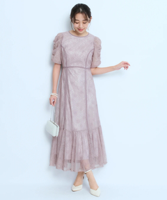 JUSGLITTY(ジャスグリッティー) |パイピングレースドレス