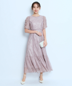 JUSGLITTY(ジャスグリッティー) |パイピングレースドレス