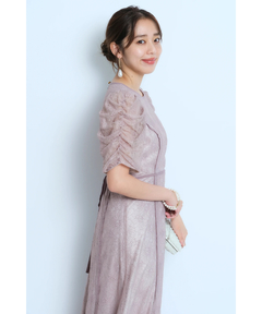 JUSGLITTY(ジャスグリッティー) |パイピングレースドレス