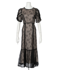 JUSGLITTY(ジャスグリッティー) |パイピングレースドレス