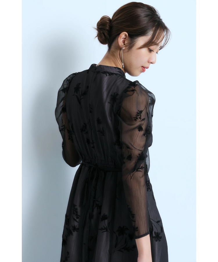洗える】ライトサテン ワンピース （ロング・マキシ丈ワンピース）｜自由区 / ジユウク ファッション通販 タカシマヤファッションスクエア ❤️正規品Selfportrait23新色新品★黒 ビジューワンピース