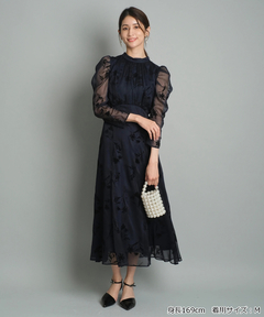 JUSGLITTY(ジャスグリッティー) |フロッキープリントワンピース